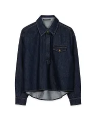 Blouse en jean bleu marine 38