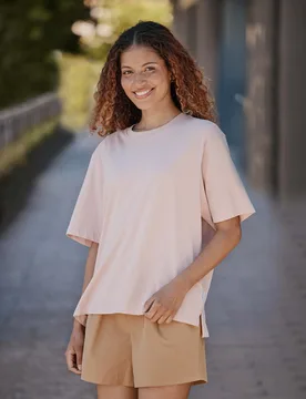 Idol Womens Relaxed Fit T-Shirt - Pink - Pink - Size: 8 - Animal - FashionsVida