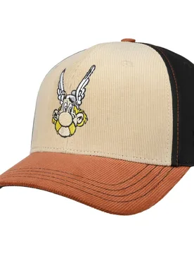 Asterix Semi Curved Cap by - beige-black - Female - Size: One Size - Capslab - FashionsVida