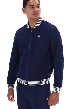 Navy/ Gardenia Badrick Jacket - XS - FILA - FashionsVida