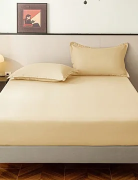 Sábana, sábana ajustable con banda elástica, ropa de cama, protector de colchón suave y cómodo que no daña la piel, con bolsillos de 30 cm de pr - Shein - FashionsVida