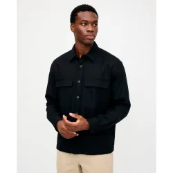 Only & Sons - Sobrecamisa de hombre de lino y algodón regular fit