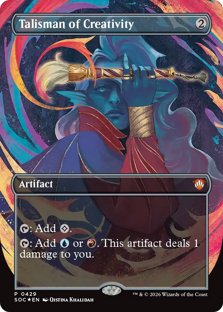 Talisman of Creativity (Codex Bundle Foil) Secrets of Strixhaven Commander - Magic: The Gathering - FashionsVida