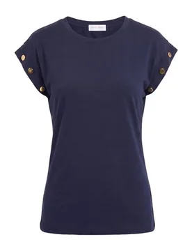T-shirts Damen Marineblau L Damen - WHITE WISE - FashionsVida
