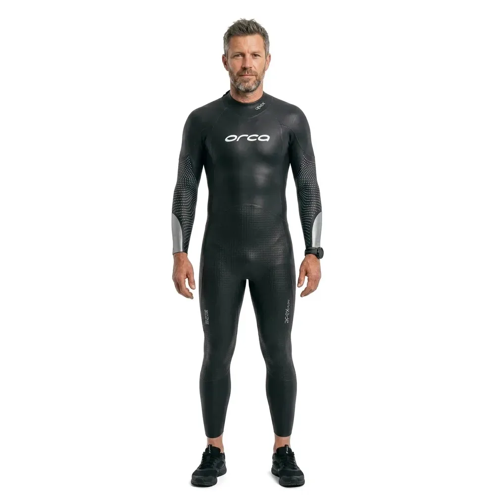 Apex Flow Long Sleeve Neoprene Wetsuit Silver Total 9 Men - Orca - FashionsVida