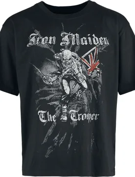 T-Shirt - Trooper Impact - S bis XXL - für Männer - Größe L - schwarz - EMP exklusives Merchandise! - Männer - male - Iron Maiden - FashionsVida