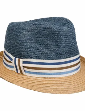 Talona Trilby Straw Hat by - blue - Damen - Size: L (58-59 cm) - bedacht - FashionsVida