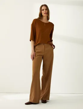 Pantalón de mujer ancho - Paz Torras - FashionsVida