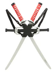 Deadpool Waffen-Set Marvel Comic Lizenzartikel grau-schwarz-rot