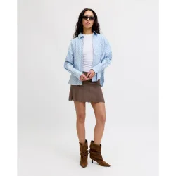 Jack & Jones - Falda corta de punto con cintura elástica y diseño plisado