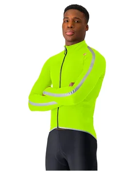 Giacca Ultra Rain Electric Lime / Black / Blue / Magenta Fluo - Castelli - FashionsVida