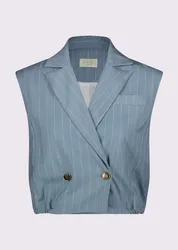 Gilet doppiopetto donna azzurro