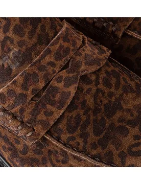Zapato blucher de mujer de vestir en velour con logo grabado - Farrutx - FashionsVida
