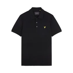 Polo A Maniche Corte Plain Black L