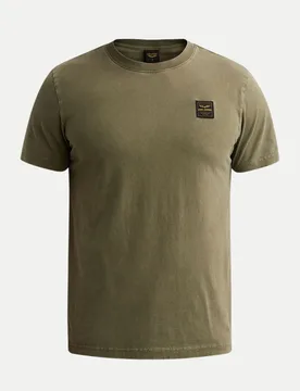 T-Shirt mit Logo-Badge Grün XL - PME Legend - FashionsVida