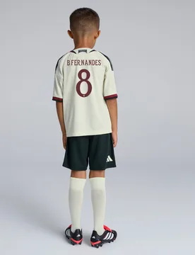 Manchester United 26/27 Third Mini Kit with Fernandes 8 UCL Printing & Badge 4-5Y - Adidas - FashionsVida