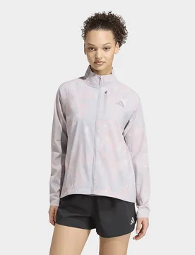 Womens Giacca Adi365 Running Animal Print Iconic - Grigio, grigio grigio Donna taglia M - Adidas - FashionsVida