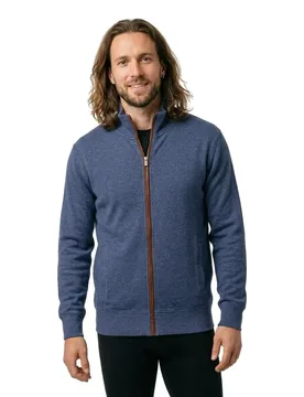 Sweat-shirt à Zip 2028042 Dark Jeansblue Melange XL - Gant - FashionsVida
