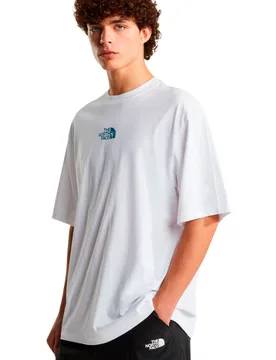 Liquid logo oversize camiseta montaña manga corta hombre Blanco (L) - The North Face - FashionsVida