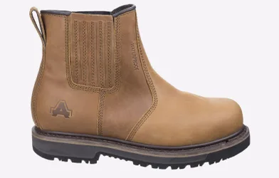 As232 Leather Boots Mens - Tan - Size Uk 10