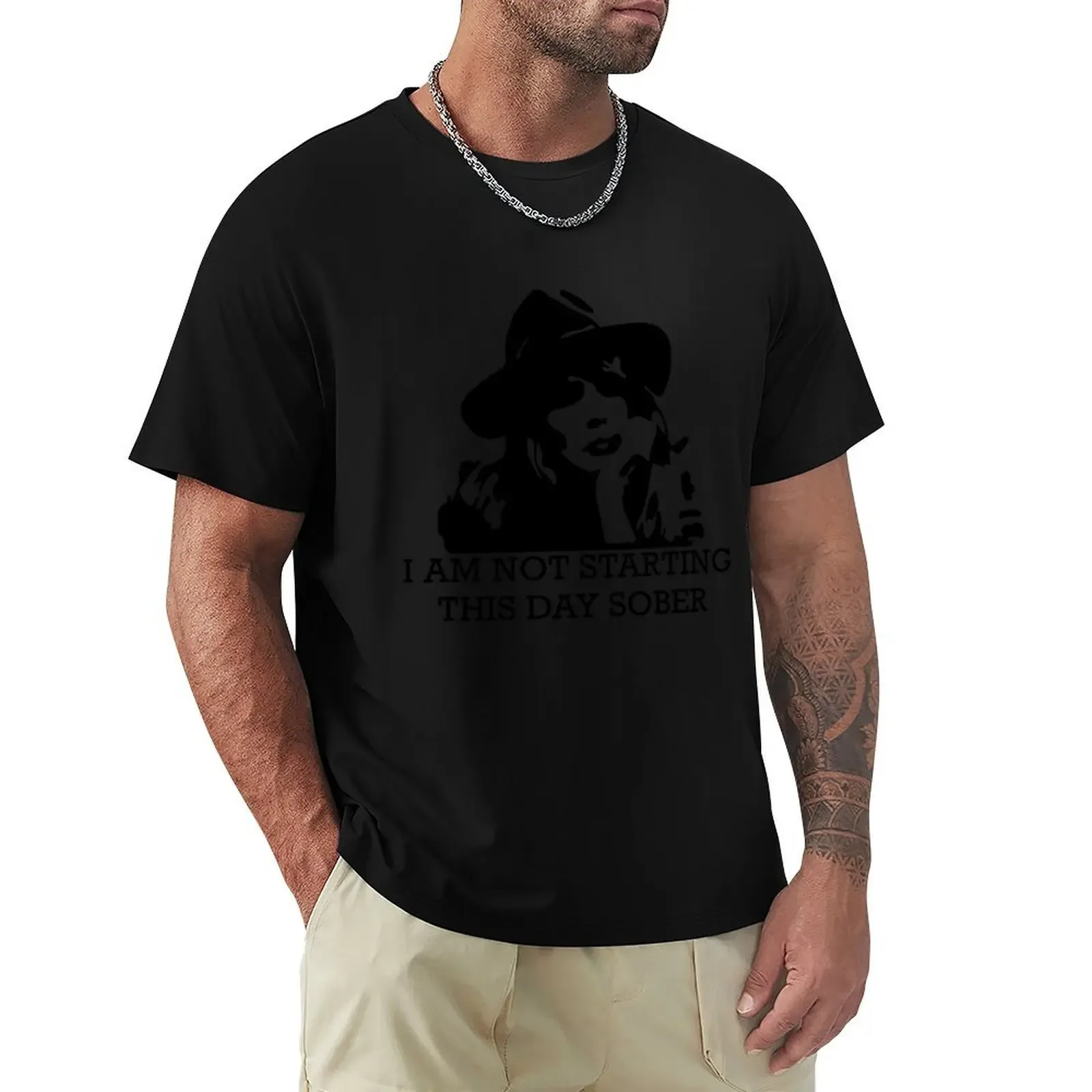 Beth Dutton - I Am Not Starting This Day Sober T-Shirt Basic Short Sleeve Cotton Blend T-Shirt - Aliexpress - FashionsVida