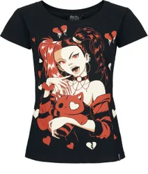 T-Shirt - Voodoo Vamp T Shirt - XS bis M - für Damen - Größe XS - schwarz - Frauen - female