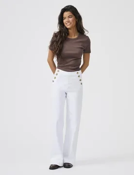 Vaquero de mujer largo y ancho de cintura alta - Only - FashionsVida