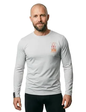 Squid Long Sleeve T-shirt Light Grey XL Men - Hotspot Design - FashionsVida