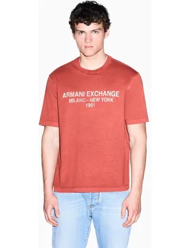 Camiseta de hombre manga corta con logo 1991 - Armani Exchange - FashionsVida
