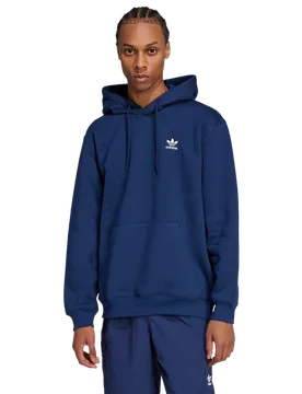 Trefoil Men Hoodies - Blue - Size XL - Cotton Jersey - Blue - Size: Extra Large - Adidas - FashionsVida