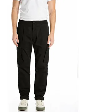 Pantalón de hombre estilo cargo de corte tapered - Replay - FashionsVida