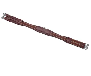 Prestige Ledersattelgurt geschweift mit Dekor A5 schwarz 115cm