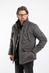 Thunderman Mens Printed Wadded Field Jacket - - Size: M