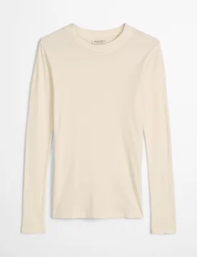 Camiseta de manga larga de canalé con tencel™ modal - MARC O'POLO - FashionsVida