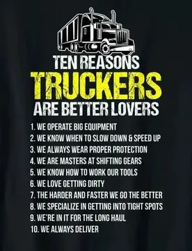 Ten Reasons Truckers Are Better Lovers T-Shirt 100% Cotton O-Neck Short Sleeve Casual Mens T-shirt Size S-3XL - Aliexpress - FashionsVida