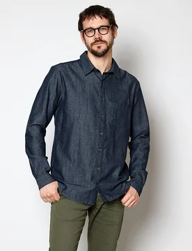 Nomads Dark Chambray Shirt - Nomads - FashionsVida