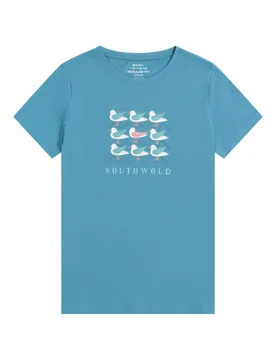Southwold Womens Short-Sleeved T-Shirt - Blue - Blue - Size: 8 - Mountain Warehouse - FashionsVida