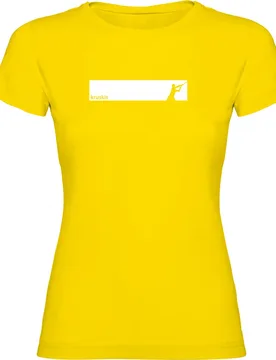 Fish Frame Short Sleeve T-shirt Yellow M Women - Kruskis - FashionsVida