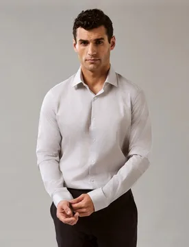 Camisa Hombre de popelín elástico fit slim - Calvin Klein - FashionsVida