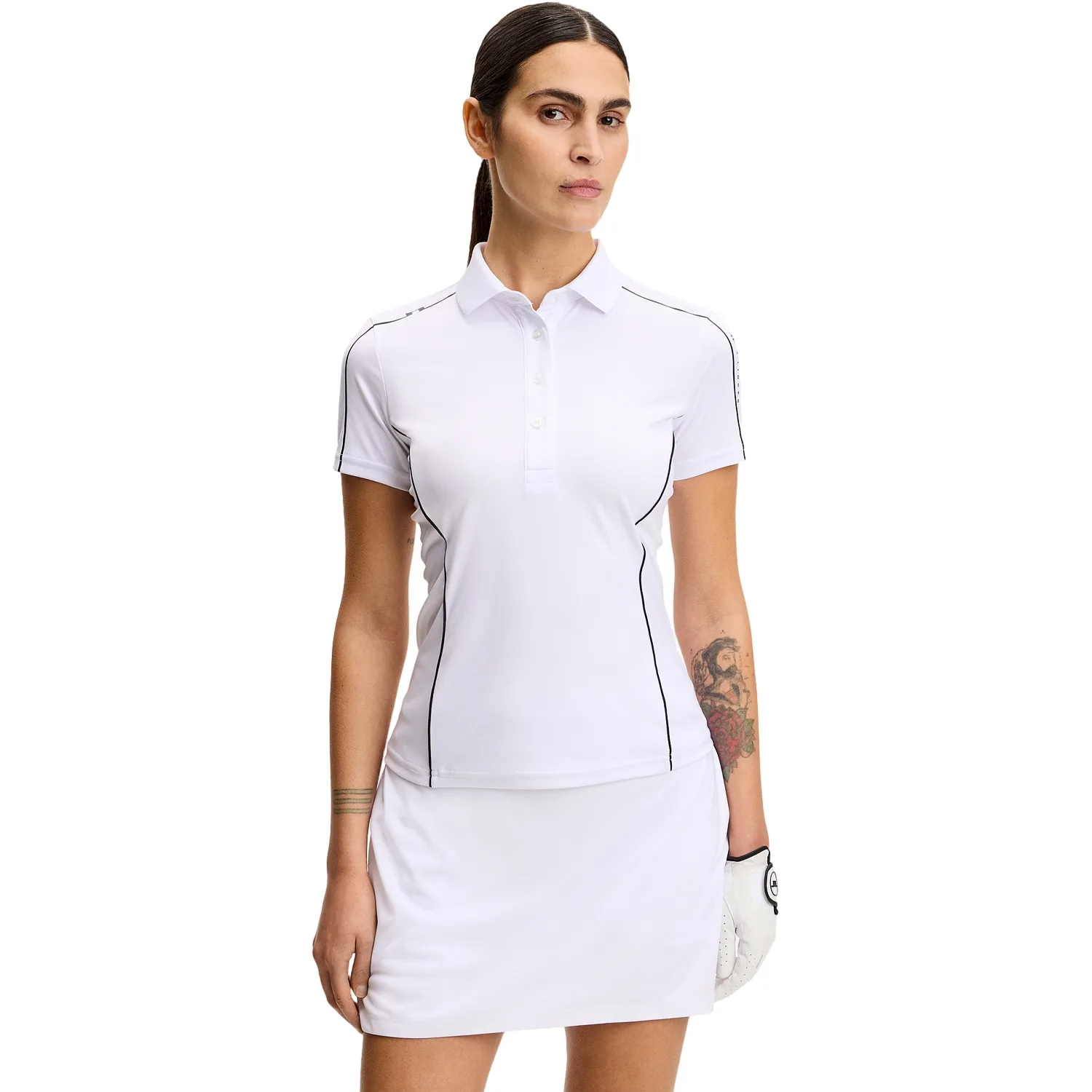 J.Lindeberg Polo Leyla, weiss s - J.lindeberg - FashionsVida