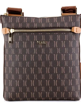 Borsa a tracolla 1A Classe Monogram B014 9614 500 Dark Brown - Alviero Martini - FashionsVida