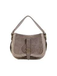 Ledertasche - Umhängetasche MAVORY beige Damen