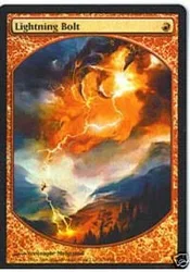 Lightning Bolt (Magic Player Rewards foil) Promotional Cards