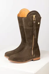 Helmsley Womens Mid Height Suede Boots - - Size: 4