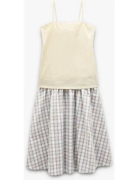 Top de mujer 100% algodón de tirantes largo - Parfois - FashionsVida