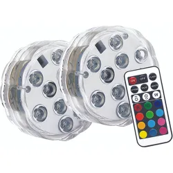 Pack 2 Lámparas LED Flotantes RGB+Mando