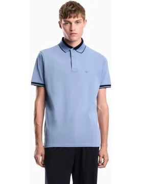 Polo de hombre de managa corta regular fit - Emporio Armani - FashionsVida