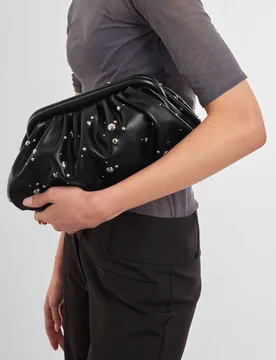 Faux Leather Studded Clutch Bag Black Mix female - Katie Loxton - FashionsVida