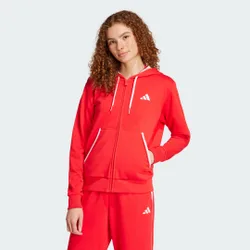 Essentials Color Pop French Terry Full-Zip Hoodie L Pure Ruby