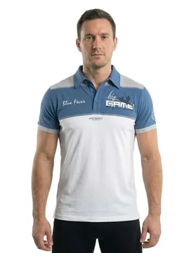 Big Game 2.1 Short Sleeve Polo Blue XL Men - Hotspot Design - FashionsVida